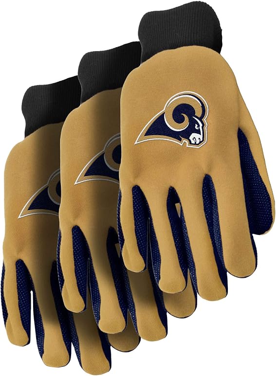FOCO NFL Colored Palm Utility Work Gloves