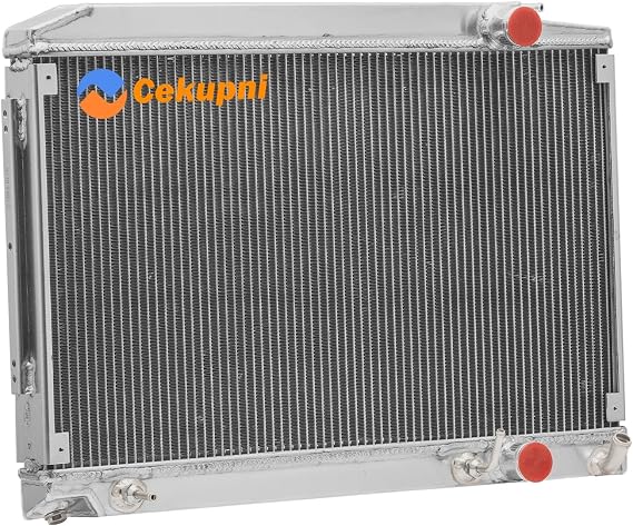 3 Row Aluminum Radiator Compatible with 1980-1985 Mercedes-Benz R107 380 SL / C107 SLC 1980 1981 1982 1983 1984 1985 80 81 82 83 84 85