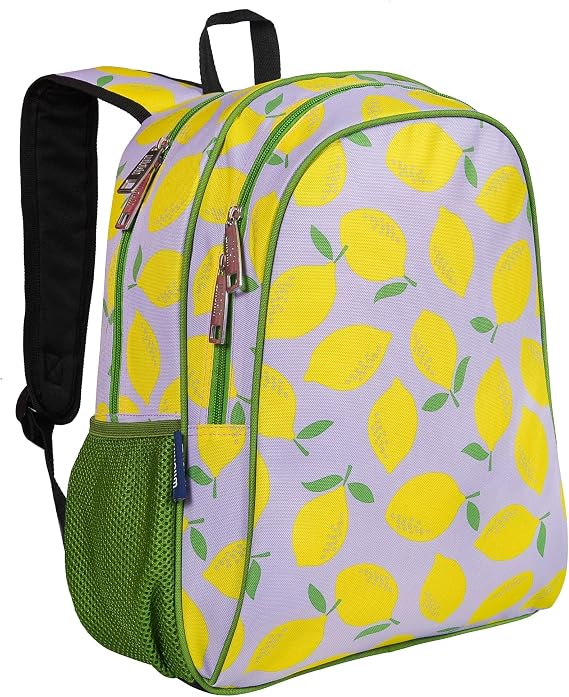 Wildkin 15 Inch Backpack for Kids, Lilac Lemonade