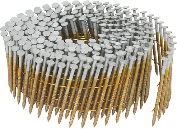 Metabo HPT Coil Siding Nails | 1-1/2-Inch x 0.092-Inch | Collated Wire | Full Round-Head | Ring Shank | Hot-Dipped Galvanized | 3600 Count | 13362HPT