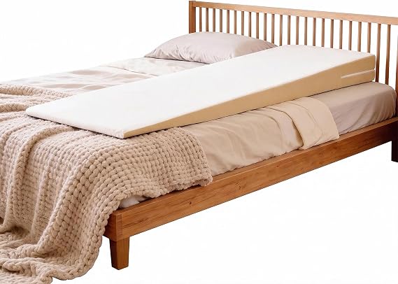 Avana Super Slant Full Length Bed Wedge Memory Foam Pillow with Cooling Tencel Cover, Half-Queen