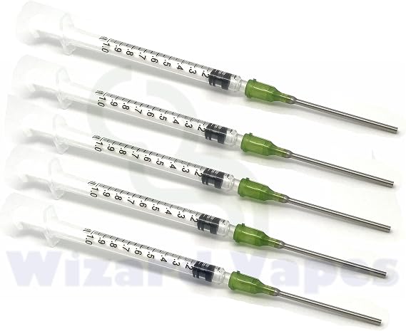 1ml Syringe & 14G Blunt Needle (5 Pack) for DIY Mixing (1ml Syringe)