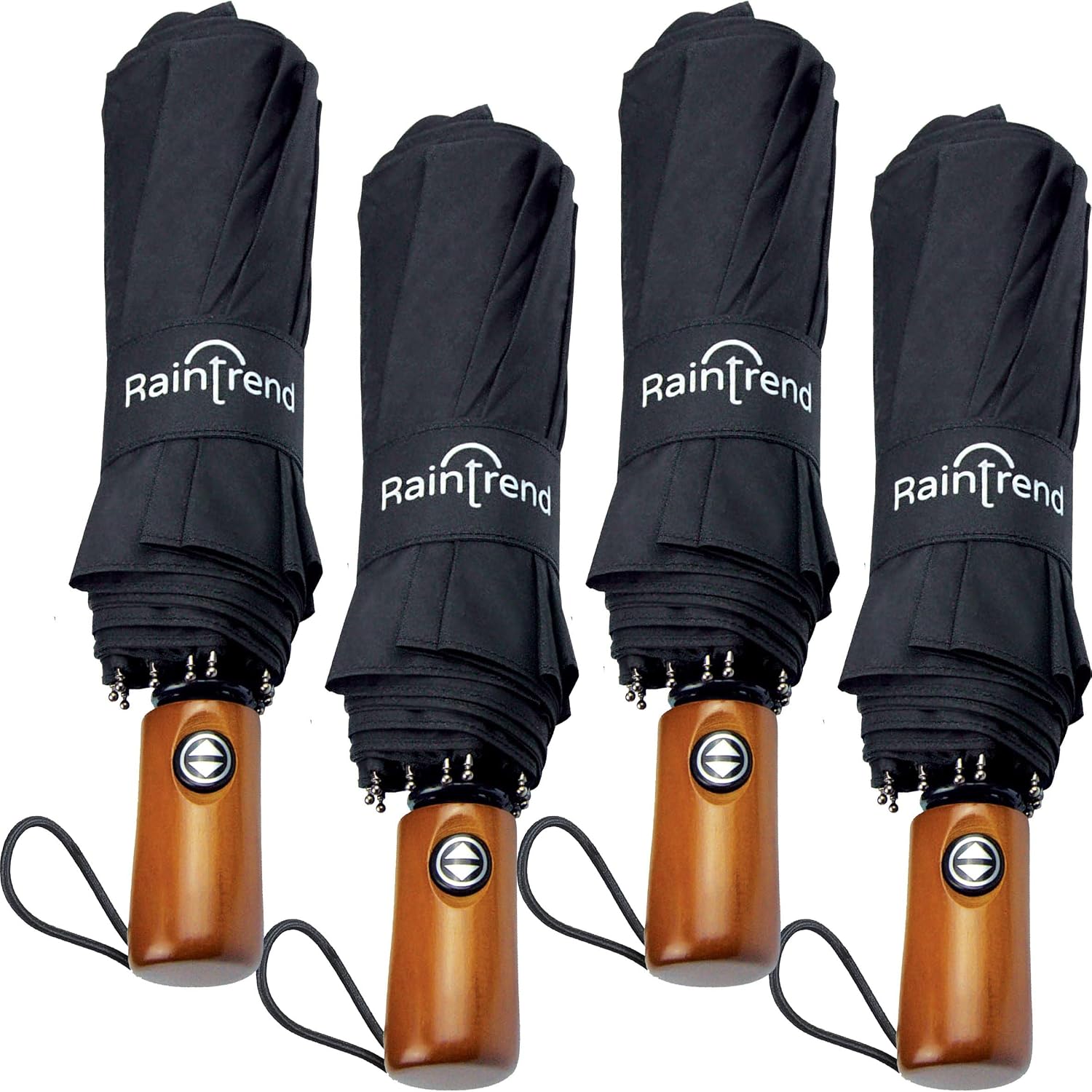 Premium Umbrella Windproof Travel Umbrellas for Rain - Compact Small Portable Folding Automatic Strong Wind Resistant Large Double Canopy - Womens Mens Umbrella for Backpack Car Purse