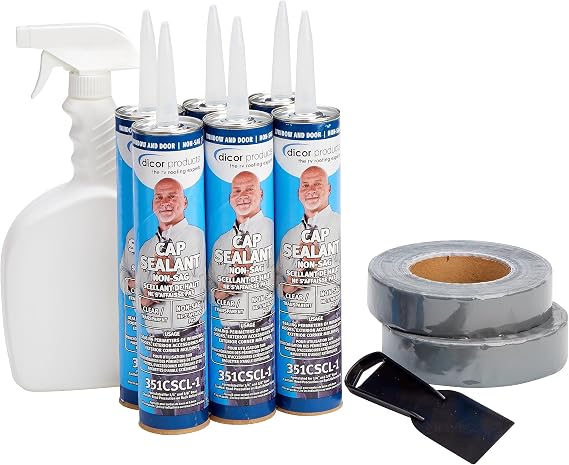 Dicor CS114KIT Seal-Tite Corner Seal Kit, 1.25" x 50', RVs & Trailers