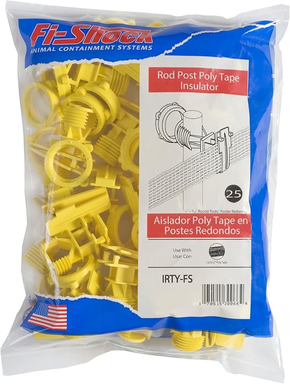 Fi-Shock IRTY-FS Poly Tape Round Post Insulator