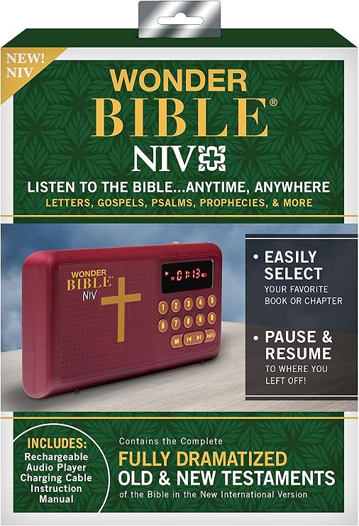 Wonder Bible NIV- The Audio Bible Player That You Can Listen to in English, New International Version, New & Old Testament as Seen On TV