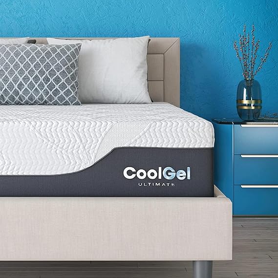 COOL GEL Memory Foam 6-Inch Mattress, CertiPUR-US Certified, Mattress in a Box, Twin, White