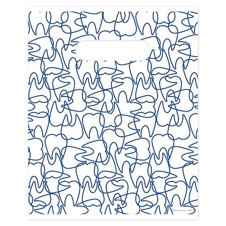Molar Mix-Up Dental Bags, 8" x 10", 100 Pack