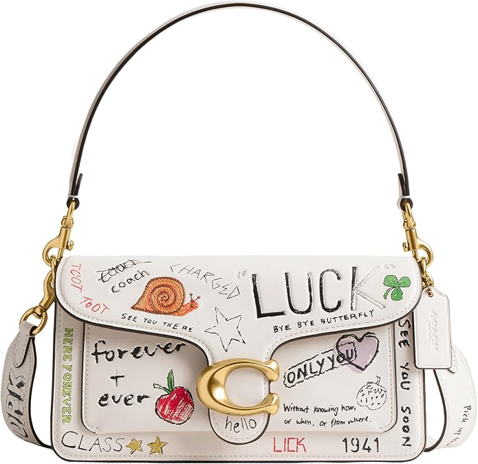 Coach Ladies Tabby Shoulder Bag 26 Brass Chalk Sketch One Size