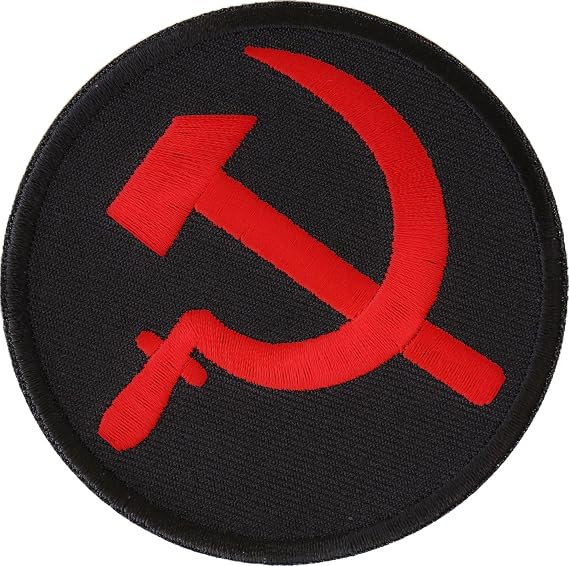 Hammer and Sickle Patch - 3x3 inch - Embroidered Iron on Patch (P5458)
