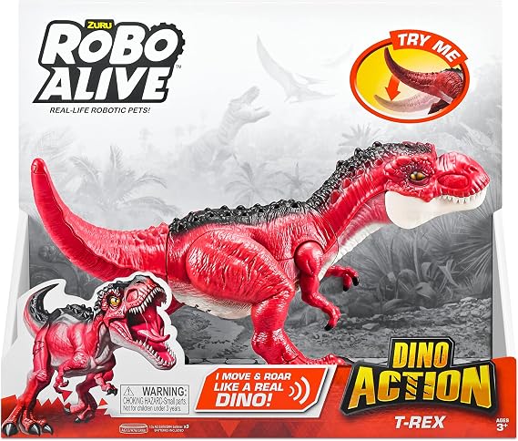 ZURU - Robo Alive-Dino ACTIONREX, 7171, Multicolor