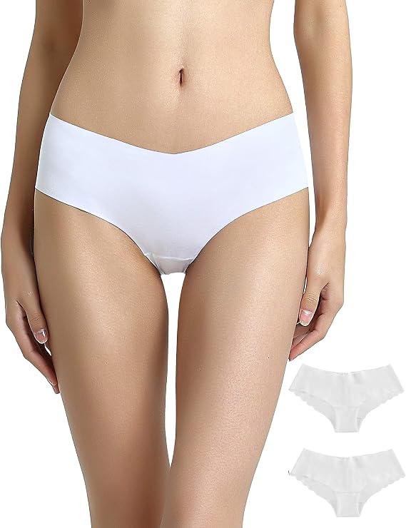 Vanever Women's No VPL Seamless Hipster Panties, 2Pack LowRise Underwear