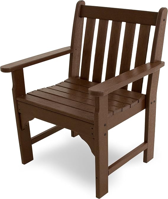 POLYWOOD Vineyard Garden Arm Chair in Mahogany