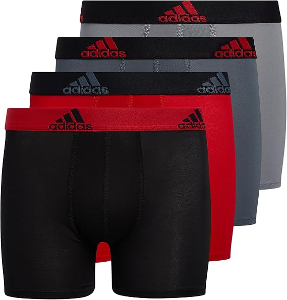 adidas Youth Performance 4-Pack Boxer Brief