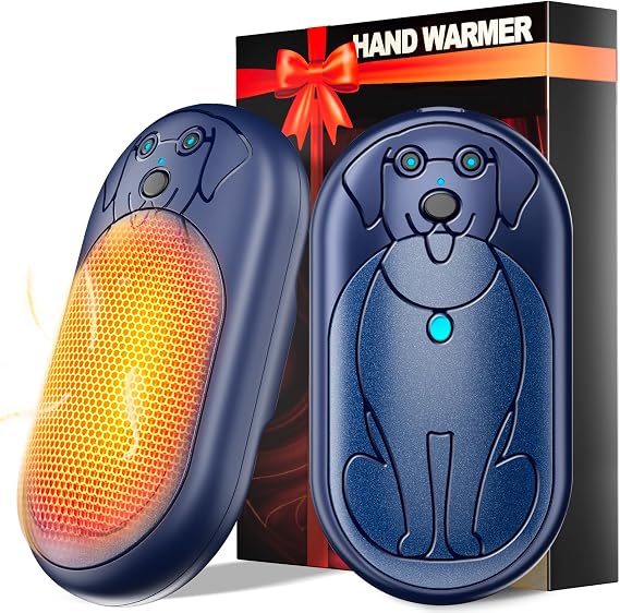 Electric Hand Warmers Rechargeable 2 Pack, 3000Mah*2 Portable Hand Warmer Battery Operated, Fun & Practical & Useful Gifts for Men Chrismas, Outdoor Camping Gifts, Hunting Accessories and Gear