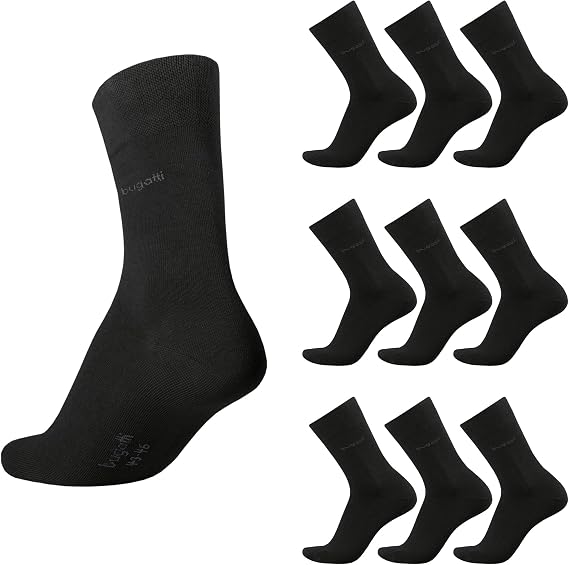 Bugatti Basic Men's Socks 9 pieces 6703 180 brown melange socks