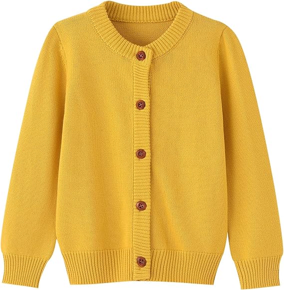 Toddler Knit Cardigan Little Boy Girl Button Up Sweater 18 Months - 12 Years