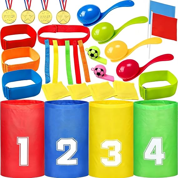 4 in 1 Sports Day Kit Outdoor Game Party