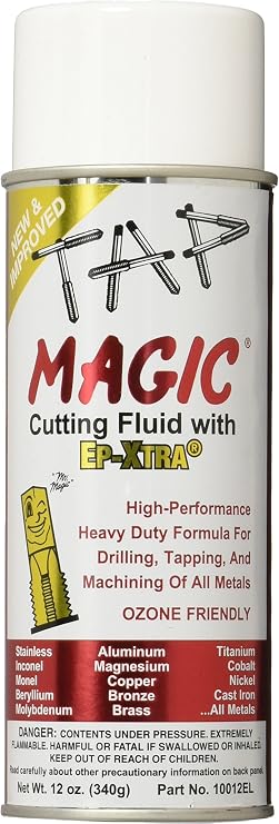 Tap Magic 10012EL Aerosol Tap Magic ozone Friendly, 12 oz, Yellow (Pack of 1)