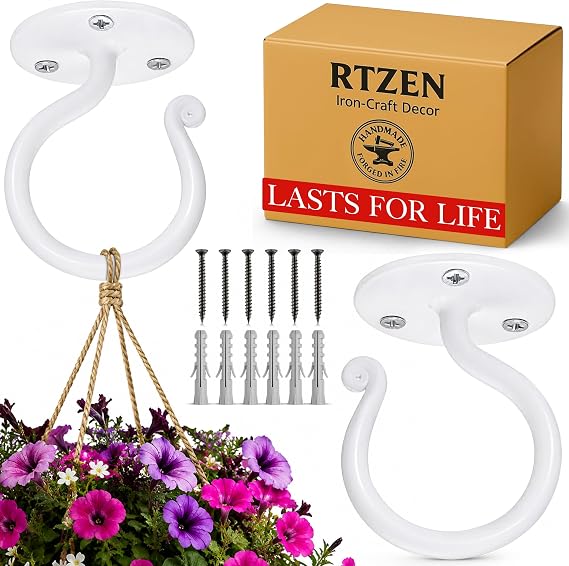 RTZEN Plant Hangers Outdoor or Indoor Heavy Duty Wall Bracket Hooks