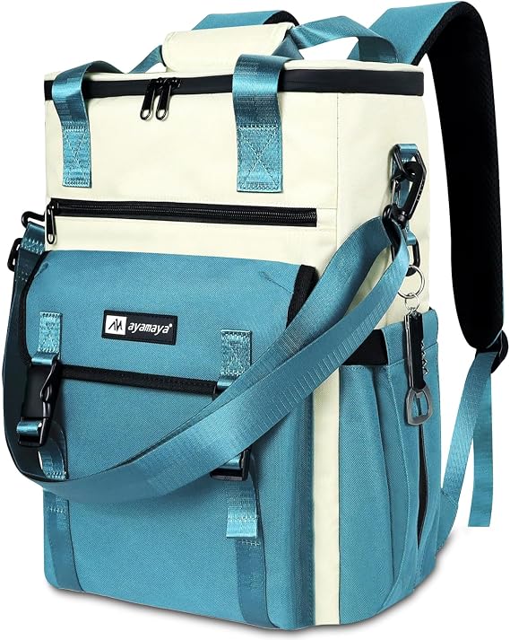 AYAMAYA Backpack Cooler for Women, Stylish 35 Cans Leakproof Camping Cooler