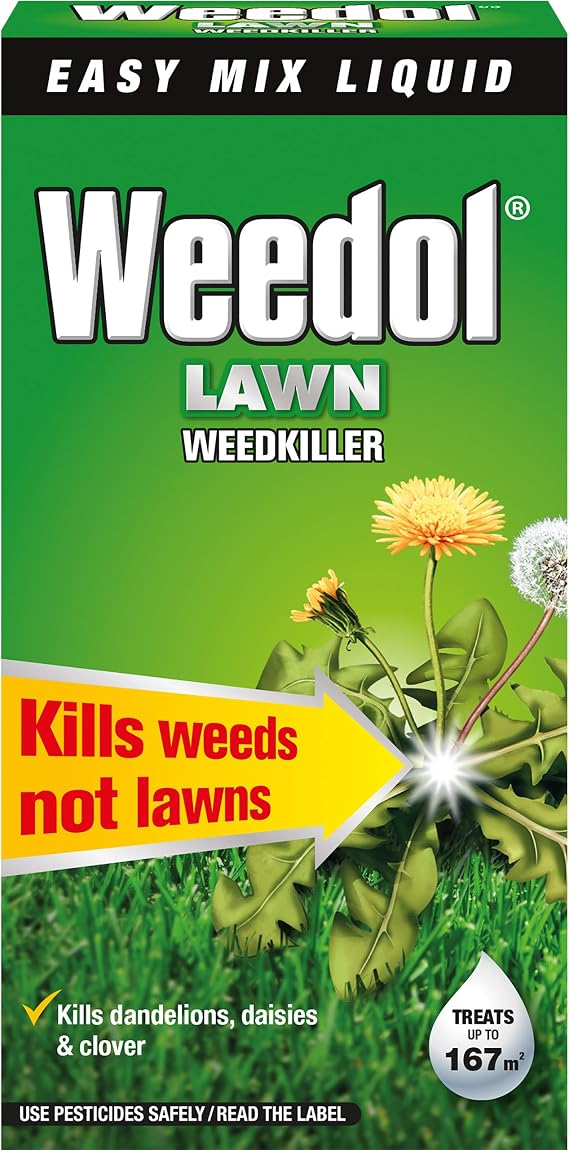 Weedol Concentrated Lawn Weedkiller 250 ml, Easy Mix Liquid, Nylon/A