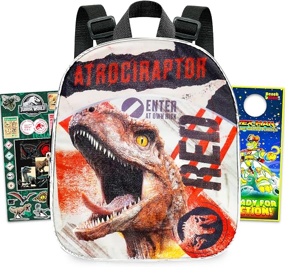 Jurassic World Rebirth Mini Backpack Set - Bundle with 11" Dinosaur Bag