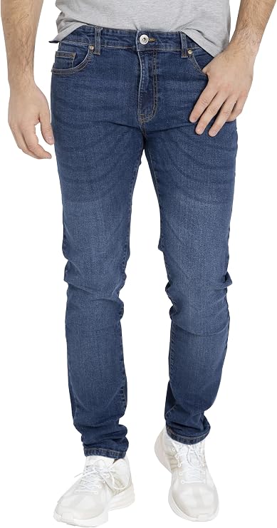 WESTACE Men's Slim Fit Jeans Relaxed Super Flex Denim Stretch Comfortable Wear Classic 5-Pocket Essential Pant Mens 28W-40W