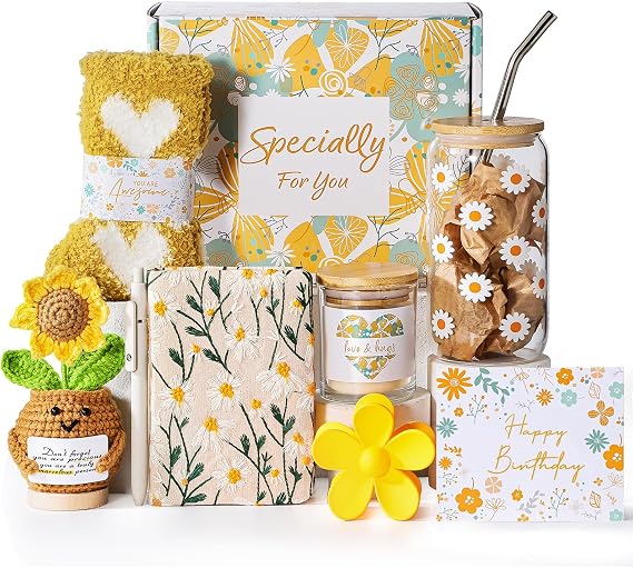 Birthday Gifts for Women,10PCS Self Care Gift Baskets for Women,Teen Girls | Mothers Day,Christmas Happy Birthday Gifts Box For Women,Teen Girls,Her,Sisters,Daughters,Friends Sweet 16th 18th 21st Bday