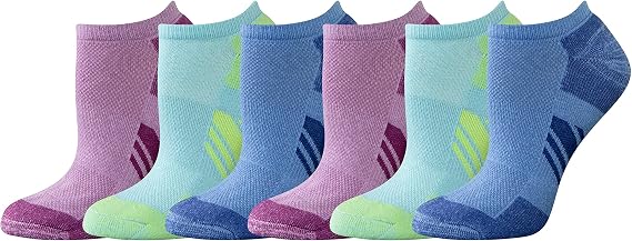Amazon Essentials Women's Performance Cushioned Breathable Cotton Athletic No-Show Sports Socks, 6 Pairs
