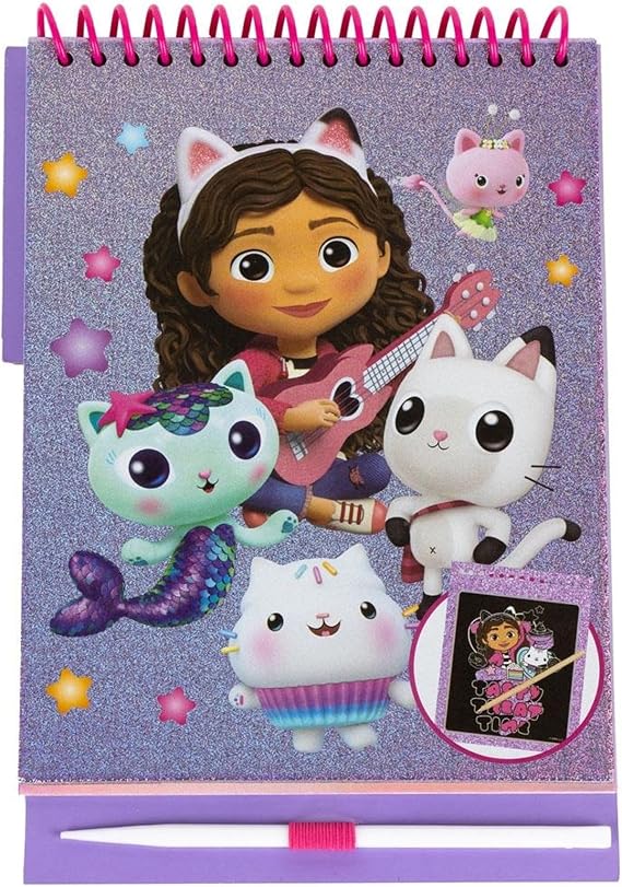 Gabby's Dollhouse Magic Notebook with Pen and Reusable Sheets - Children's Creative Drawing and Writing Notebook for Girls Fans of Gabby's Dollhouse