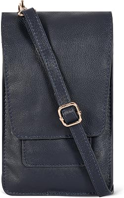 Oak Leathers Small Crossbody Bag For Women - Mini Cell Phone Purse - Crossover Wallet Bag With Adjustable Shoulder Strap