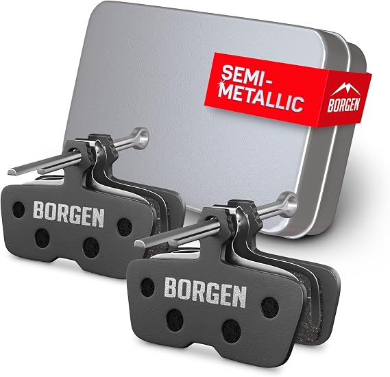 Borgen 2 Pairs Bike Brake Pads, Bicycle Brake Pads Compatible with AVID SRAM Bicycle Brakes Pads Suitable for Code (2011-2014), Code R
