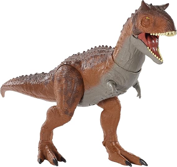 Jurassic World Toys Control N Conquer Carnotaurus Large Dinosaur Figure with Tail-Activated Side and Head Movement, Sounds, Movable Joints, Movie-Authentic Detail; Ages 4 and Up