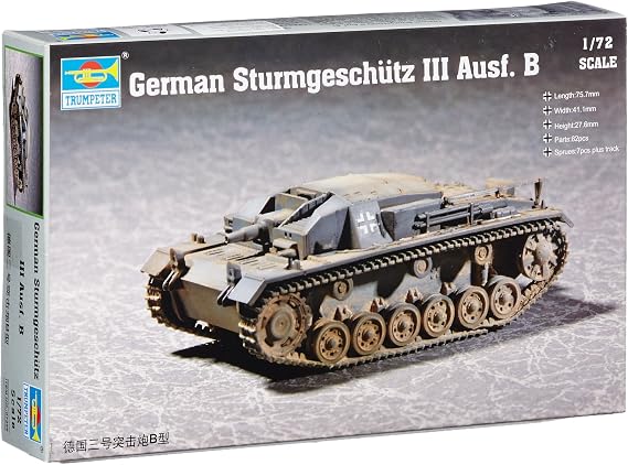 Trumpeter 1/72 German Sturmgeschutz III Ausf B Tank