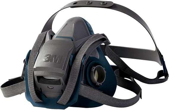 3M 6502 QL Hızlı Açılabilir 6500 Serisi Yarım Yüz Maskesi (Filtresiz)