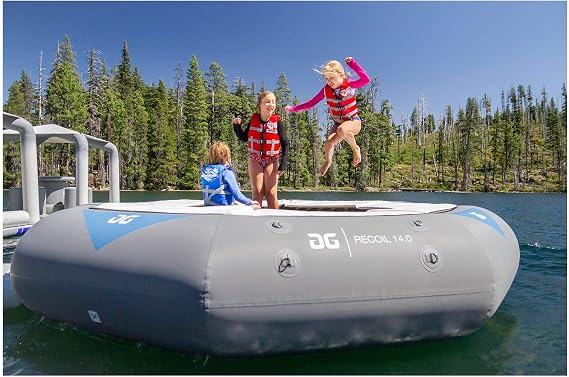 Recoil Tramp- Inflatable Trampoline with C- Deck, 14'