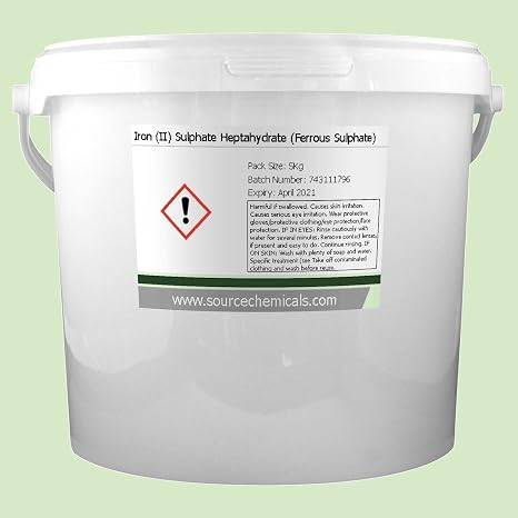 Iron II Sulphate Heptahydrate (Ferrous Sulphate) 5Kg Including Delivery
