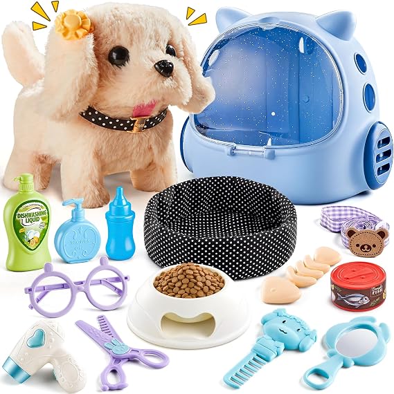 16 Pcs Robot Dog Toys for Boys, Toys for 3 4 5 6 7 8 Year Old Boys Kids