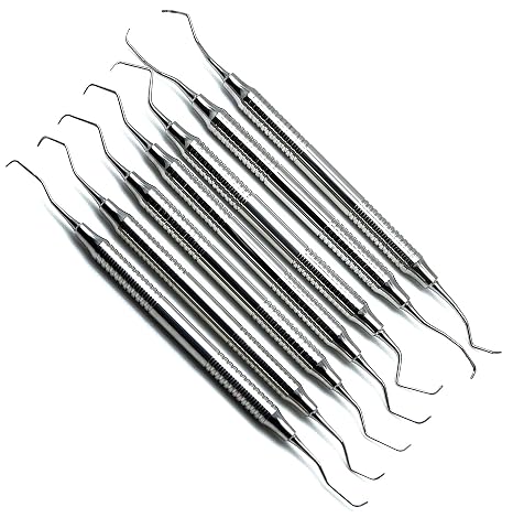 Dental Gracey Curettes Periodontal Set 1/2-13/14 Hollow Handle Double Ended ISO 9001 | CE Marked Premium Instruments