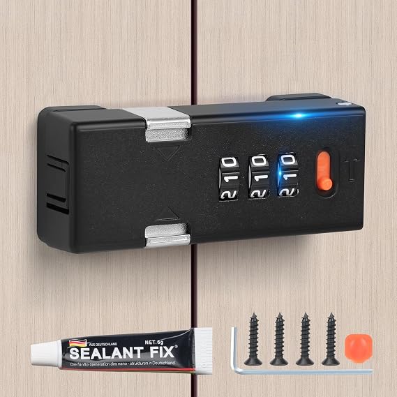 Premium Keyless Cabinet Lock with Combination Code - 3-Digit