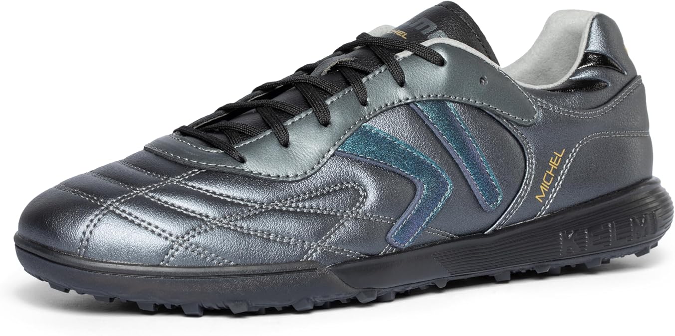 KELME Turf Soccer Shoes Mens Futsal Indoor Soccer Shoes Calf Skin Women Football Boots Arch Support