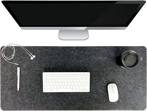 DAWNTREES Felt Desk Pad,Desk Mat for Desktop,Keyboard and Mouse Mat(35.5" x 15.8"),Suitable for PC,Keyboard, Laptops, Office