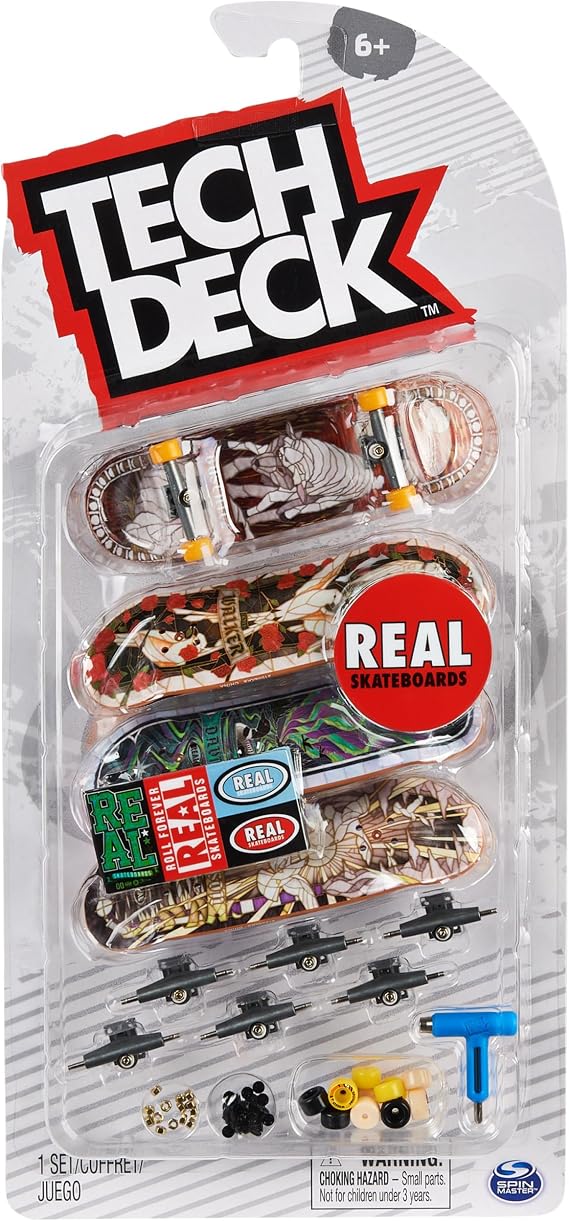 TECH DECK Real Skateboards Ultra DLX Customizable Fingerboards 4-Pack