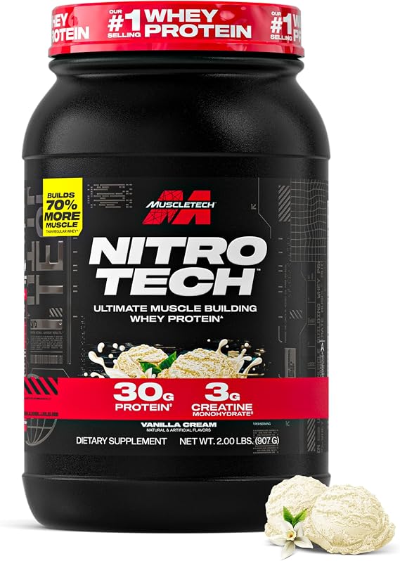MuscleTech Nitro Tech Vanilla 2lbs EU (RB)