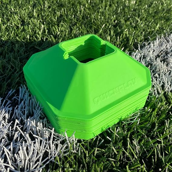 QUICKPLAY Soccer Cones Set of 20 - Compact High-Visibility Markers