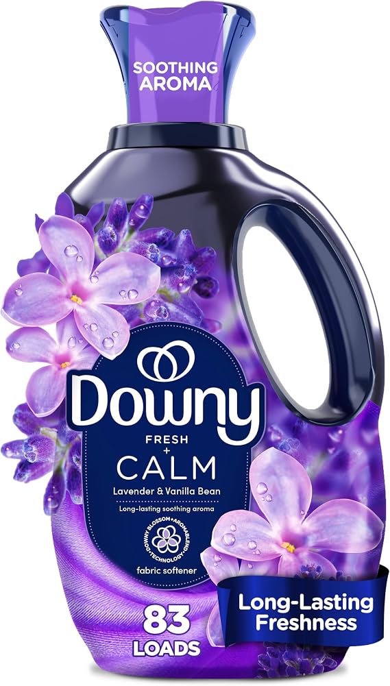 Downy Ultra Soft Fabric Softener Liquid, Calm, Lavender, Vanilla Bean, 50 fl oz, 83 Servings