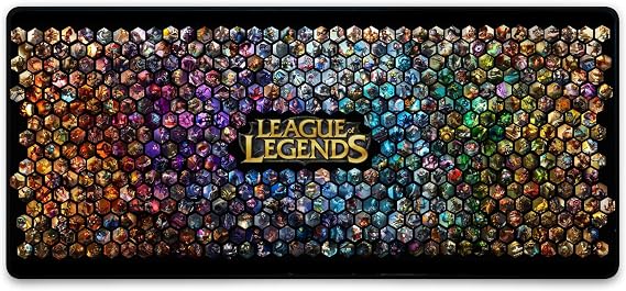 XXL Extended Professional Large League of Legends Gaming Mouse Pad - 700mm*300mm*3mm Hexagonal Design