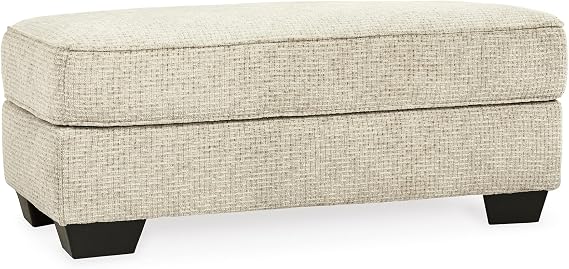 Signature Design by Ashley Rectangular Ottoman, Sandstone Beige