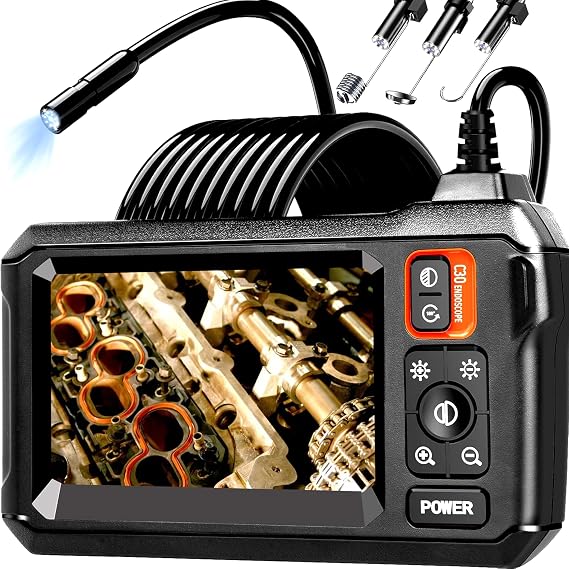 Daxiongmao Endoscope Camera with Light, 1080P HD Borescope | IP67 Waterproof Snake Camera Ideal for Inspecting Walls, Vents, Automotive Engines, Pipes A Great Gift Tool for Men